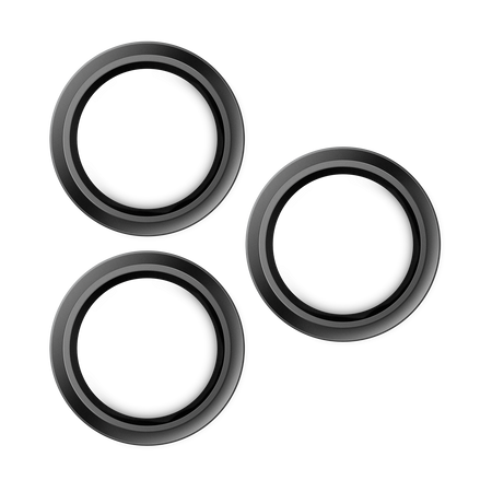 Lensy camera lens glass for Apple iPhone 17 Black by Hammer Glass