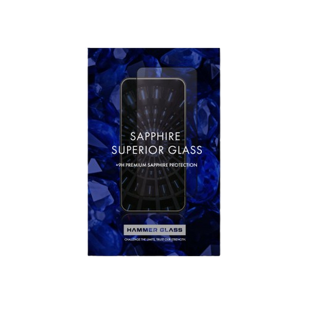 Szkło szafirowe 100% szafir Hammer Glass do Apple iPhone 15 Plus, twardość 9H+