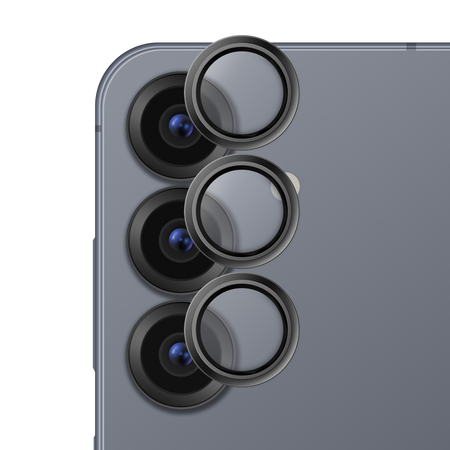 Lensy camera lens glass for Samsung S25 Ultra black by Hammer Glass