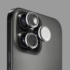 Lensy camera lens glass for Apple iPhone 17 Black by Hammer Glass