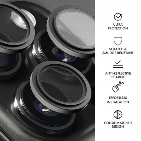 	Lensy camera lens glass for Apple iPhone 17 Silver by Hammer Glass