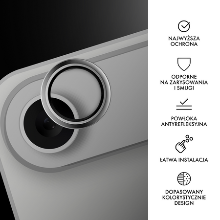 Lensy szkło na obiektyw aparatu Apple iPhone 17 Air Silver by Hammer Glass