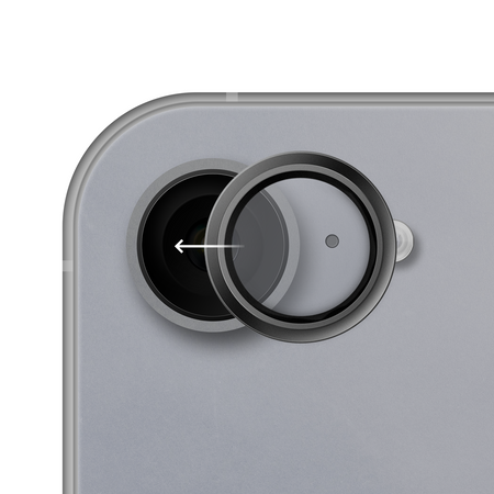 Lensy camera lens glass for Apple iPhone 16e silver by Hammer Glass