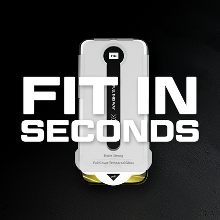 Glass with Xpress Apple iPhone 15/16 mounting frame