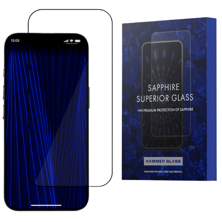 100% sapphire Hammer Glass for Apple iPhone 16e, hardness 9H+
