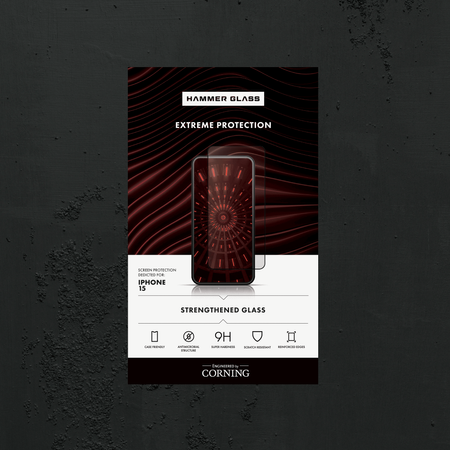 Szkło Hartowane Hammer Glass do Apple iPhone 15 by Corning