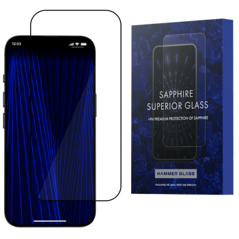 Szkło szafirowe 100% szafir Hammer Glass do Apple iPhone 13 Pro Max/ 14 Plus, twardość 9H+