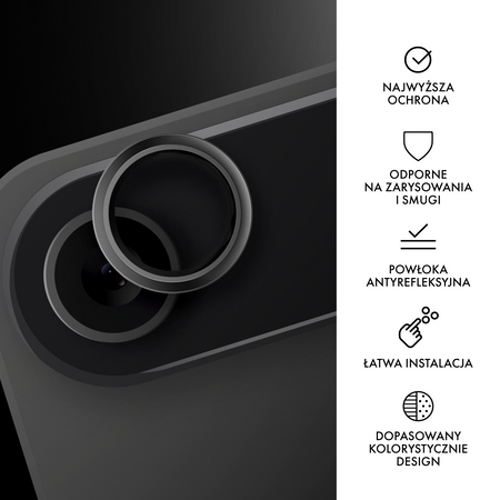 Lensy szkło na obiektyw aparatu Apple iPhone 17 Air Black by Hammer Glass